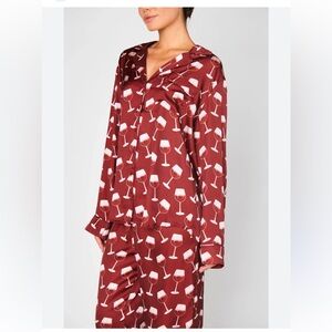 Show Me Your MuMu Red Wine PJ’s Set NWOT